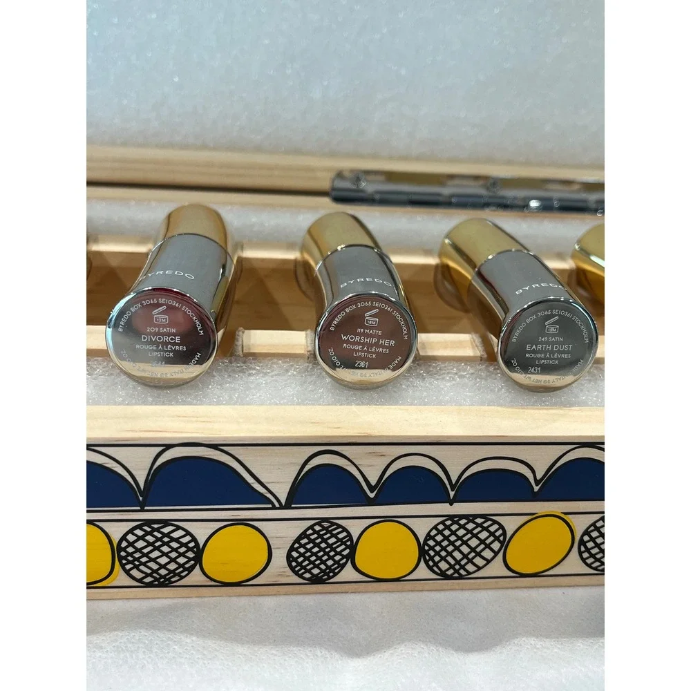 Byredo Les Levres 13-Piece Lipstick and Lip Balm Set in Wooden Collector Box